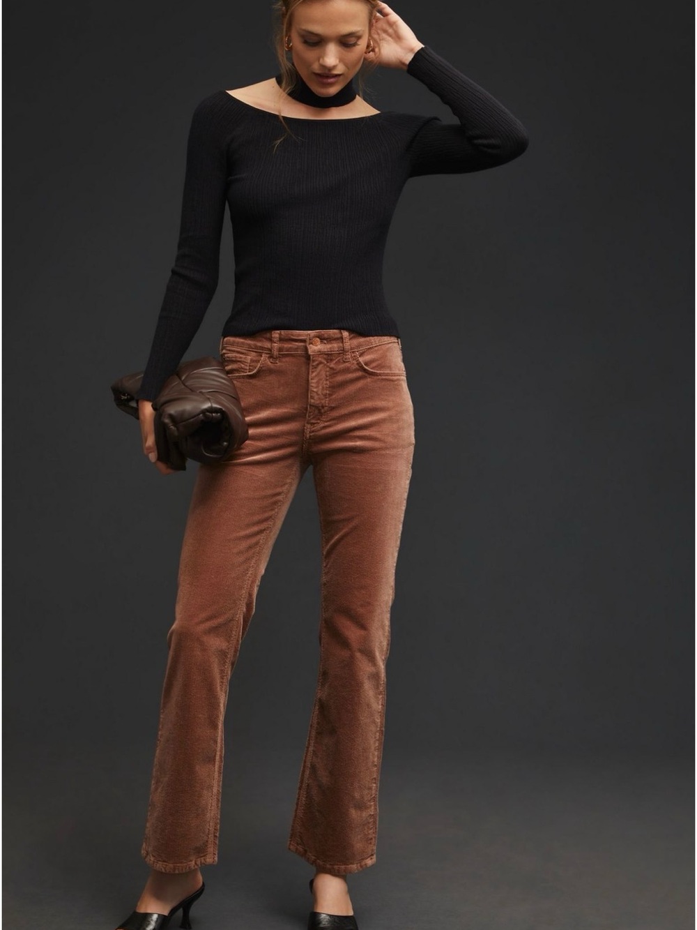 Pilcro YaYa Brown Corduroy pants EUC